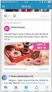 quảng cáo zalo trên News Feeds