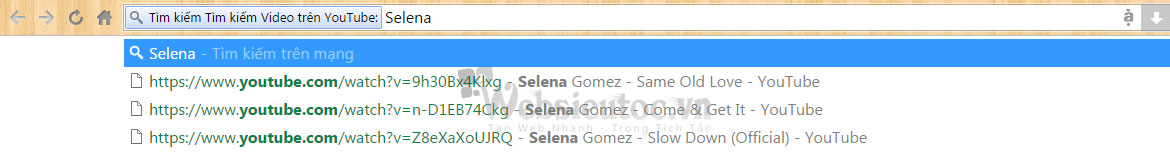 tim kiem video youtube tren trinh duyet google - quang cao youtube