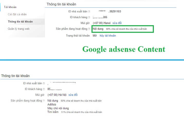 Tài khoản Content Google Adsense là gì?