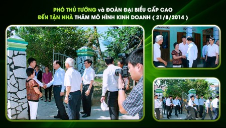 PHÓ THỦ TƯỚNG đến Tận Nhà thăm quan mô hình kinh doanh