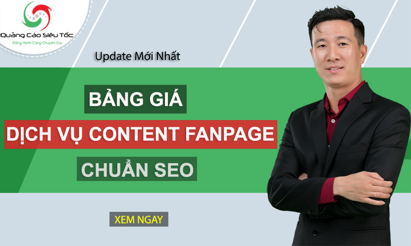 Dịch Vụ Content Fanpage Facebook chuẩn SEO chuyên nghiệp