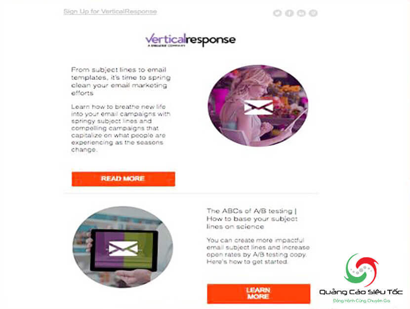 mẫu email marketing hay nhất