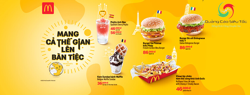 Sản phẩm cuat Mc Donald