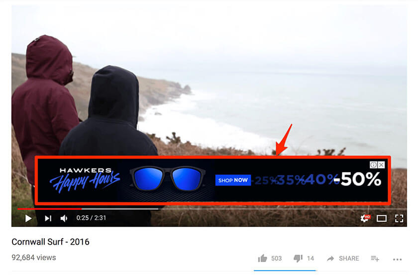 In-video Overlay Ads Video