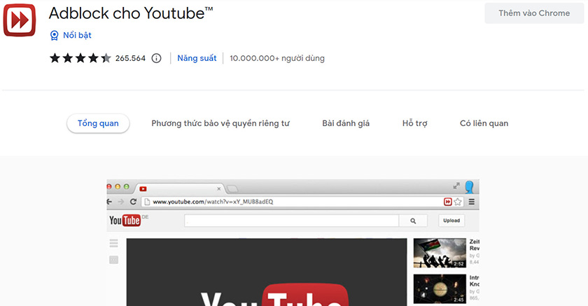 Cách chặn quảng cáo video youtube trên máy tính