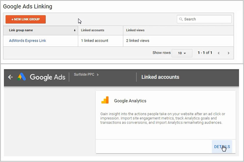 Liên kết tài khoản Google Ads với Google Analytics