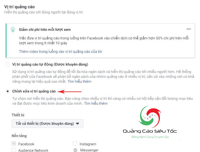 Cách chạy quảng cáo cho livestream