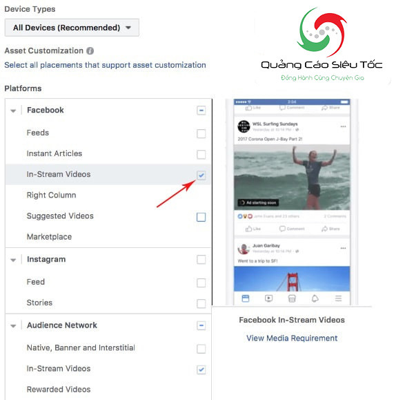 Hướng dẫn chạy quảng cáo livestream