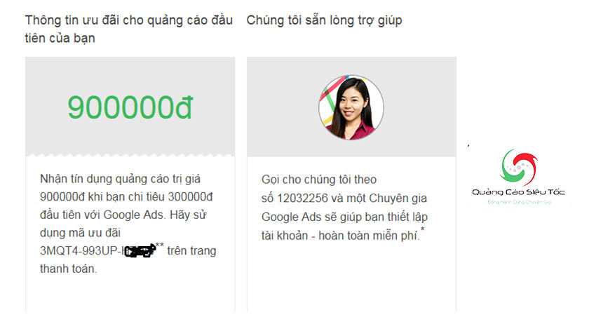 mã khuyến mãi google ads 