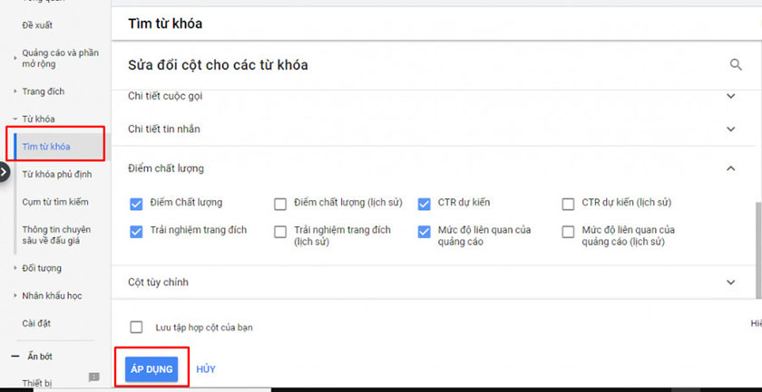 Tăng điểm chất lượng quảng cáo Google