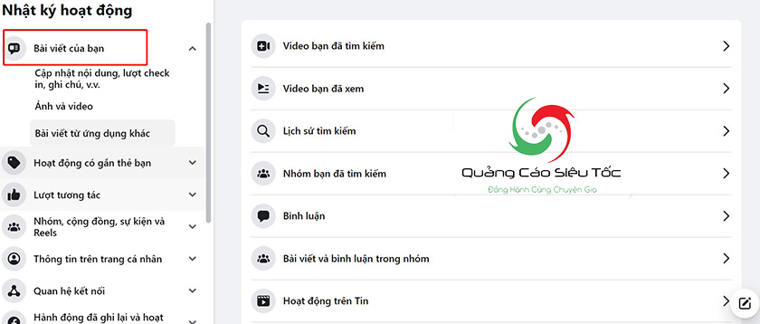 cách xóa tất cả bài viết trên fanpage