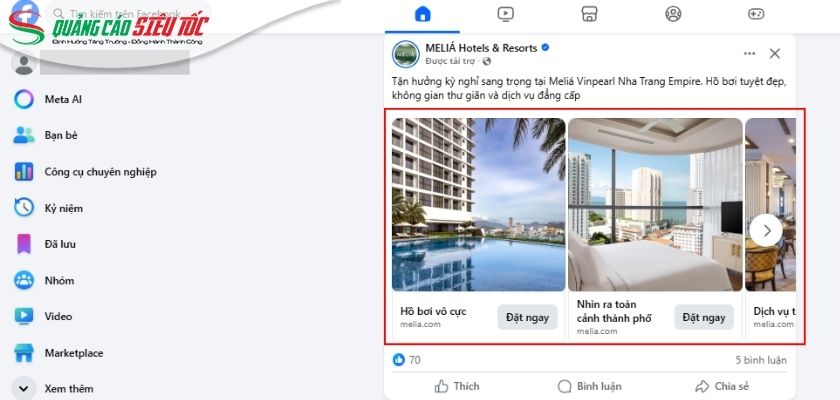 Quảng cáo Dynamic Product Facebook