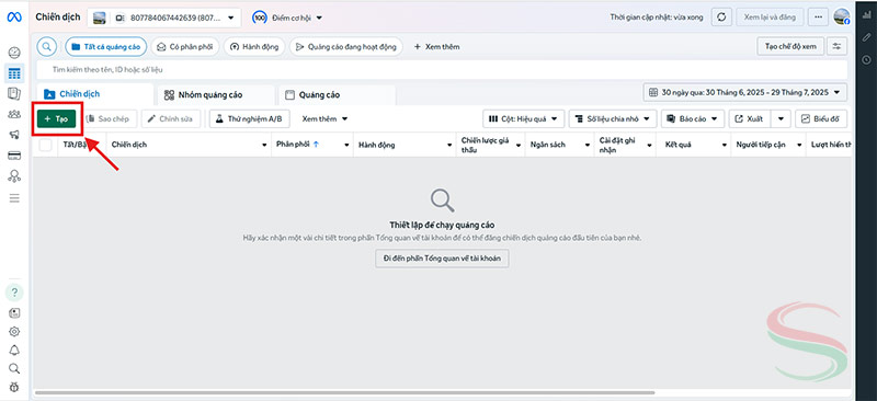 Tạo chiến dịch quảng cáo