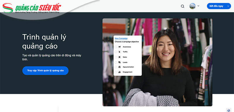 Truy cập vào trình quảng cáo