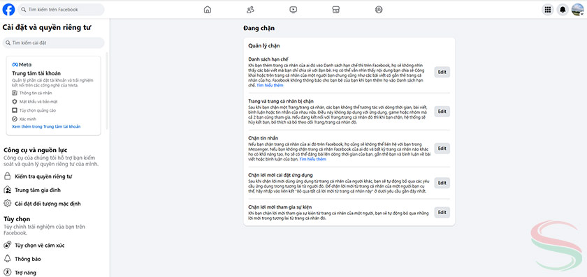Cài đặt quyền riêng tư Cài đặt quyền riêng tư