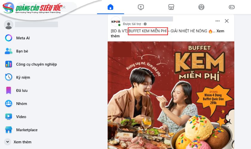 Quảng cáo chứa thông tin khuyến mãi khơi gợi hành động mạnh mẽ