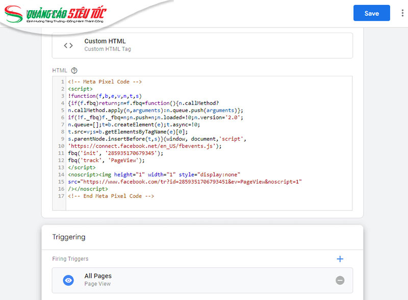 Kết nối với Google Tag Manager