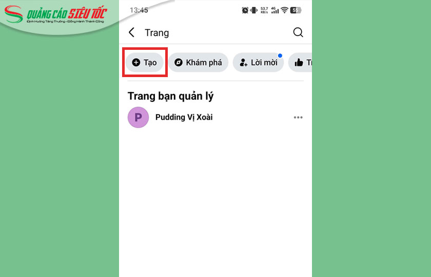 Ấn nút “Tạo” Ấn nút “Tạo”