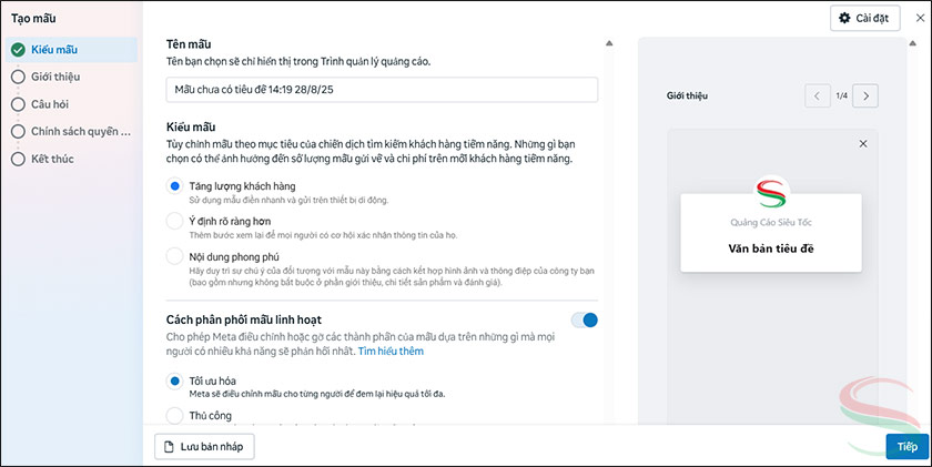Mẫu phản hồi tức thì (Instant Forms)