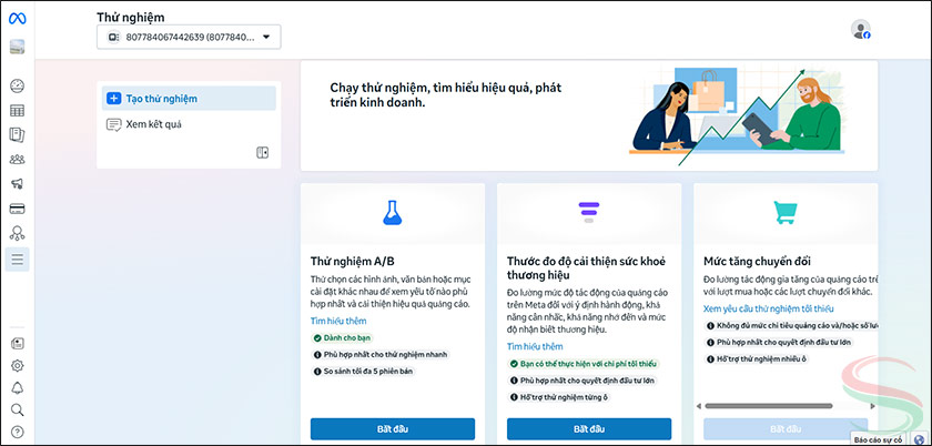 Thử nghiệm A/B (Experiments)