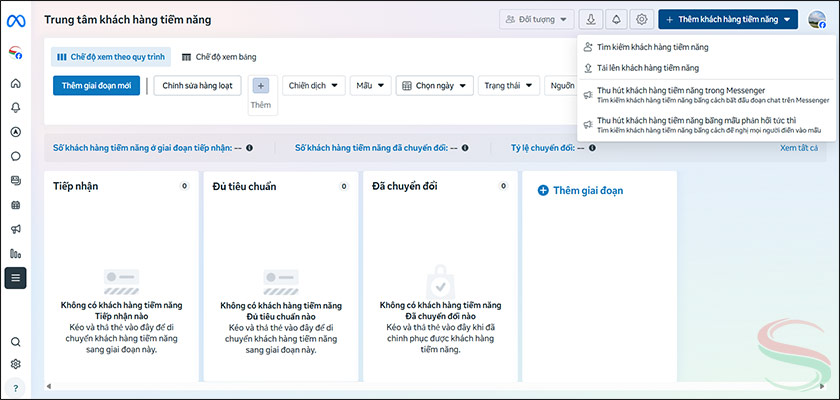 Trung tâm khách hàng tiềm năng (Leads Center)