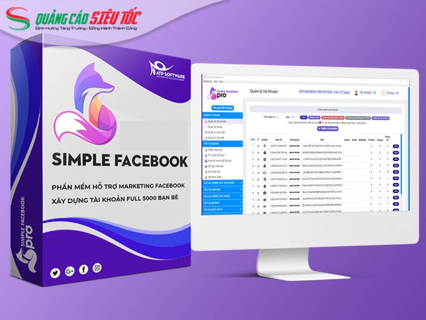 Phần mềm SEO Facebook Simple