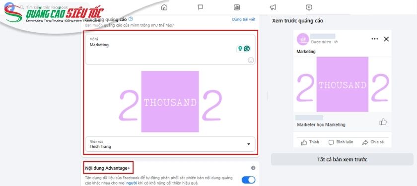Thiết kế nội dung quảng cáo
