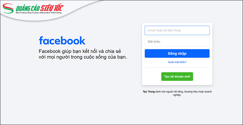 Đăng ký Facebook cá nhân