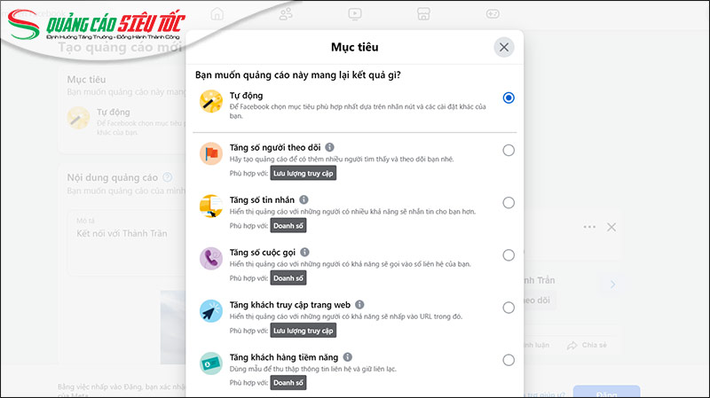 Thiết lập Mục tiêu