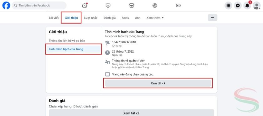 Kiểm tra tính minh bạch trên fanpage đối thủ