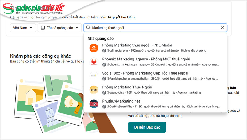 Nhập từ khóa hoặc tên Trang fanpage Nhập từ khóa hoặc tên Trang fanpage