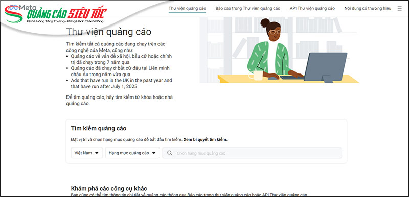 Xem trực tiếp từ công cụ Thư viện quảng cáo Xem trực tiếp từ công cụ Thư viện quảng cáo