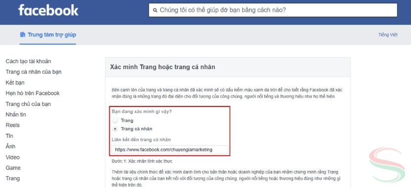 Cách đăng ký tích xanh Facebook cho tài khoản cá nhân