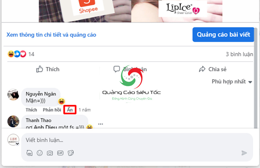 Cách không cho người khác xem bình luận trên fanpage thủ công