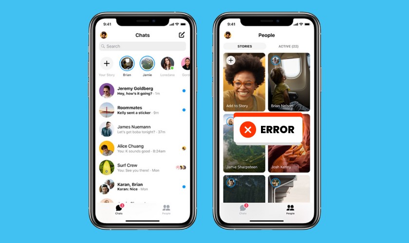 Tại sao không xem được story trên Messenger