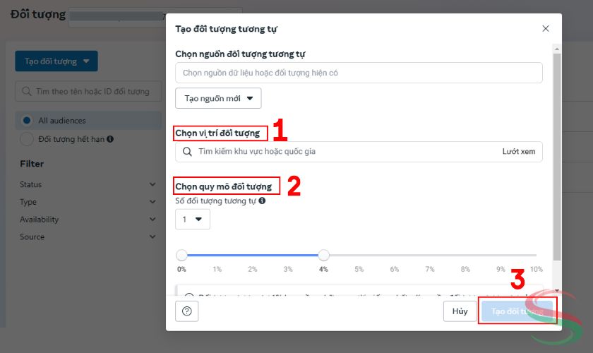 Chọn vị trí và quy mô đối tượng