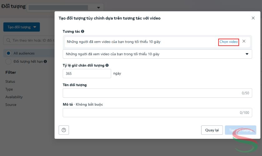 Chọn video cần thu thập dữ liệu