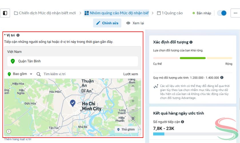 Nhắm mục tiêu theo vị trí địa lý