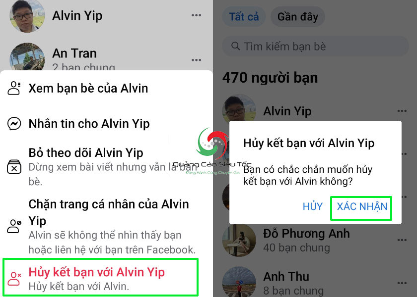 cách hủy kết bạn tất cả trên facebook