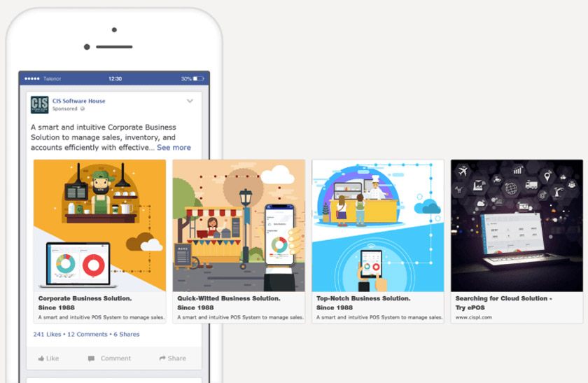 Facebook Carousel Ads