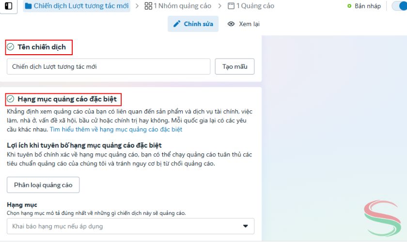 Tạo chiến dịch quảng cáo