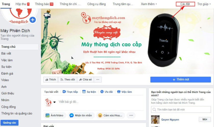 Tạo tab cửa hàng Tạo tab cửa hàng