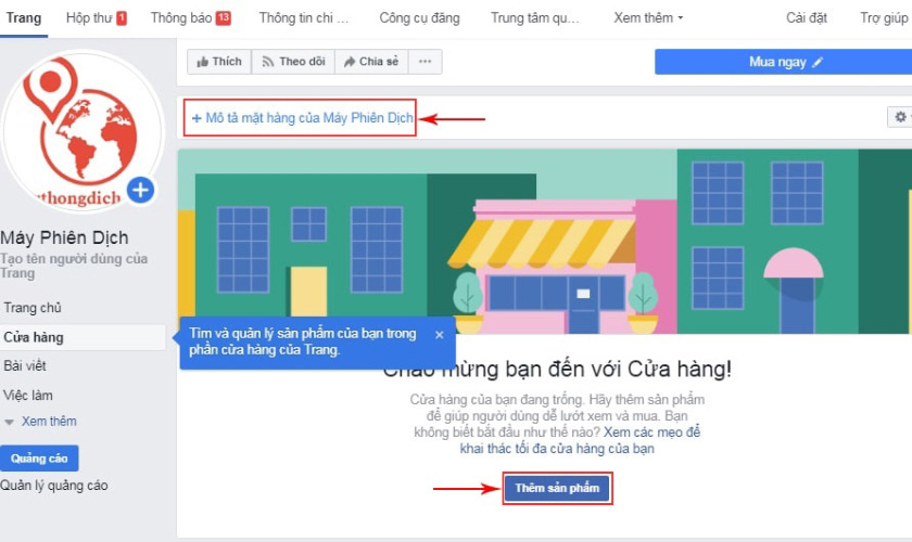 Thêm sản phẩm cho cửa hàng Thêm sản phẩm cho cửa hàng