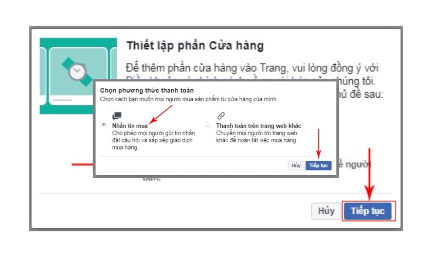 Thiết lập phương thức thanh toán cho cửa hàng Thiết lập phương thức thanh toán cho cửa hàng