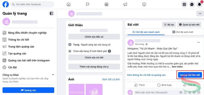 Sử dụng lại bài viết đã có nhiều lượt like comment