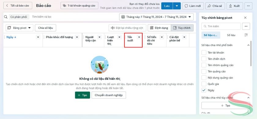 Theo dõi tần suất hiển thị quảng cáo