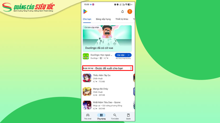 Quảng cáo trên cửa hàng Play của Google Quảng cáo trên cửa hàng Play của Google