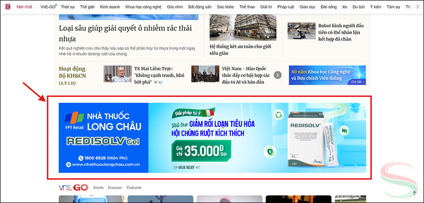 Quảng cáo hiển thị trên VnExpress Quảng cáo hiển thị trên VnExpress