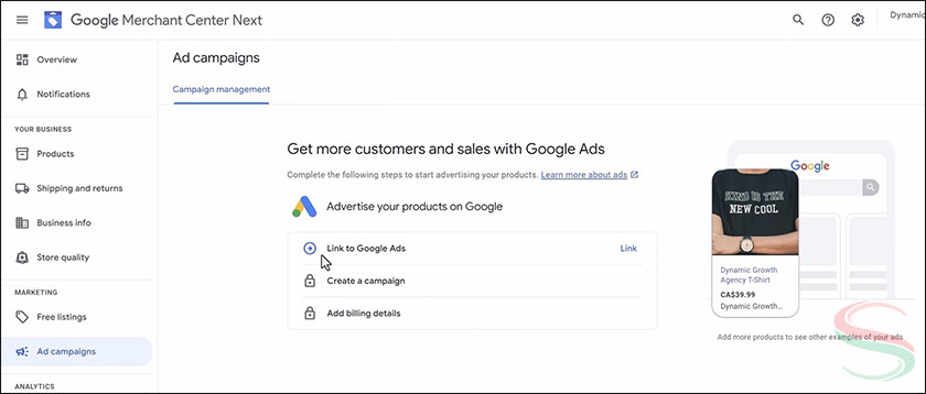 Chọn phương thức liên kết