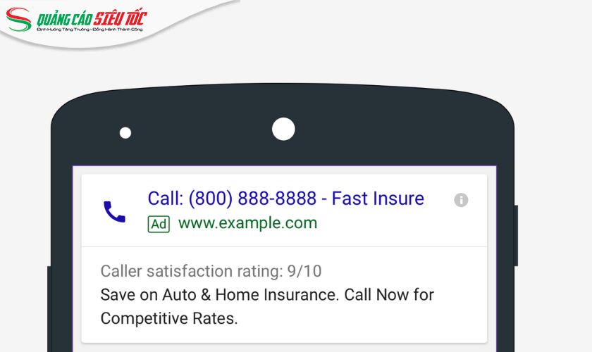 Tiện ích Ads Google Call Extension